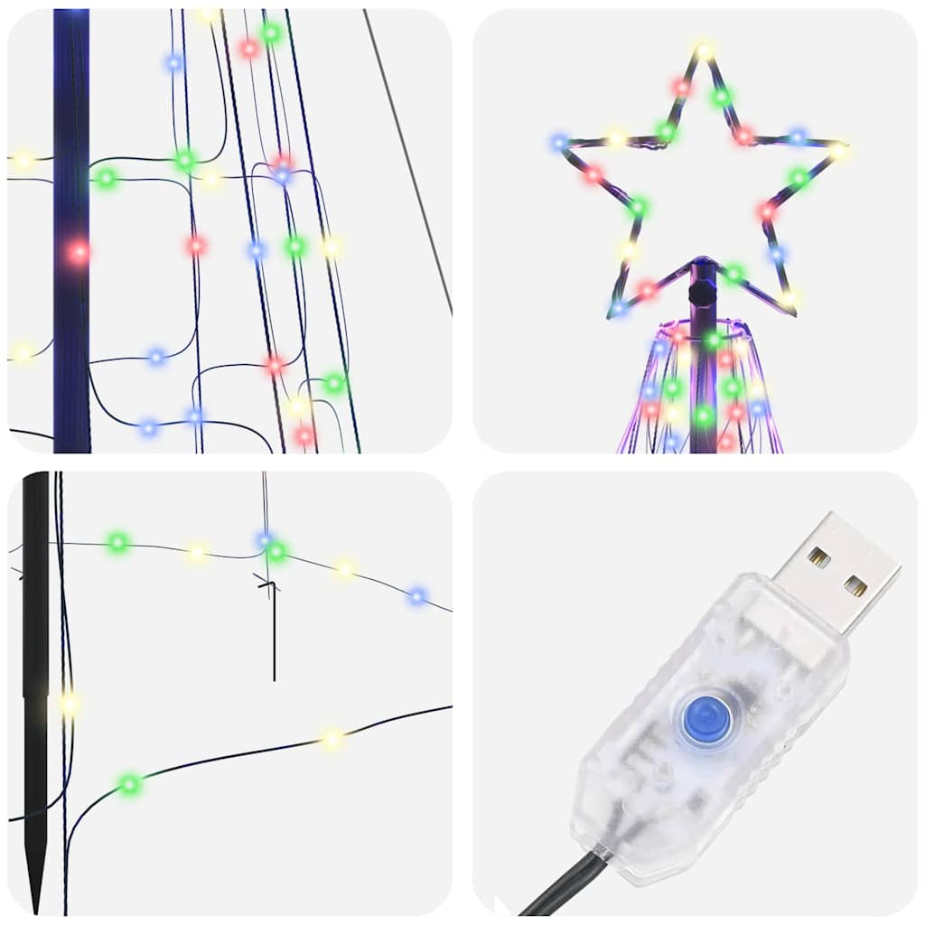 LED Kerstboom met 800 LED Multikleur 400 cm IJzer