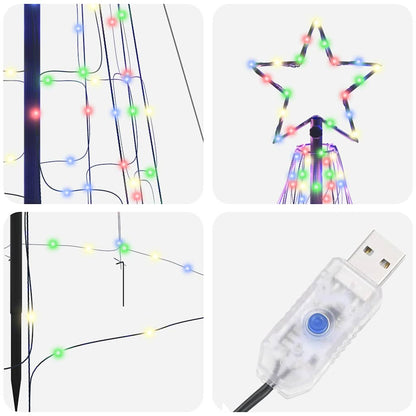 LED Kerstboom met 800 LED Multikleur 400 cm IJzer