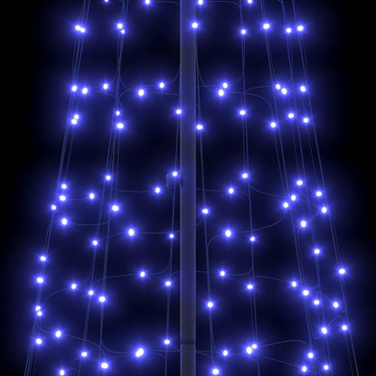 LED Kerstboom met 800 LED met grondpennen Blauw 400 cm IJzer