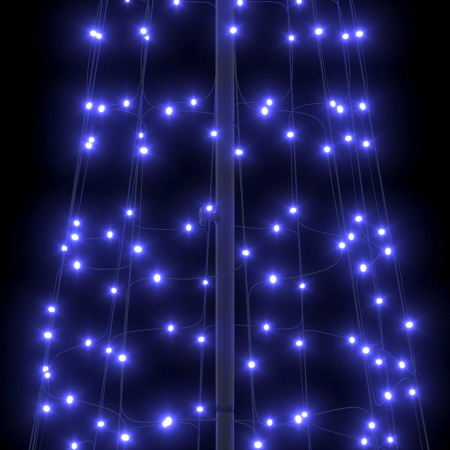 LED Kerstboom met 800 LED met grondpennen Blauw 400 cm IJzer