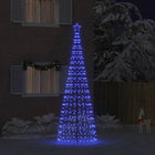 LED Kerstboom 400 cm blauw met grondspiesjes