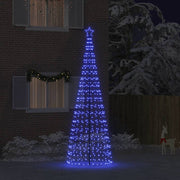 LED Kerstboom 400 cm blauw met grondspiesjes