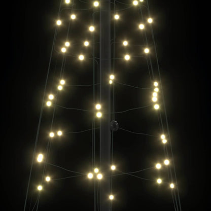 LED Kerstboom met 390 LED met grondpennen Warmwit 250 cm IJzer
