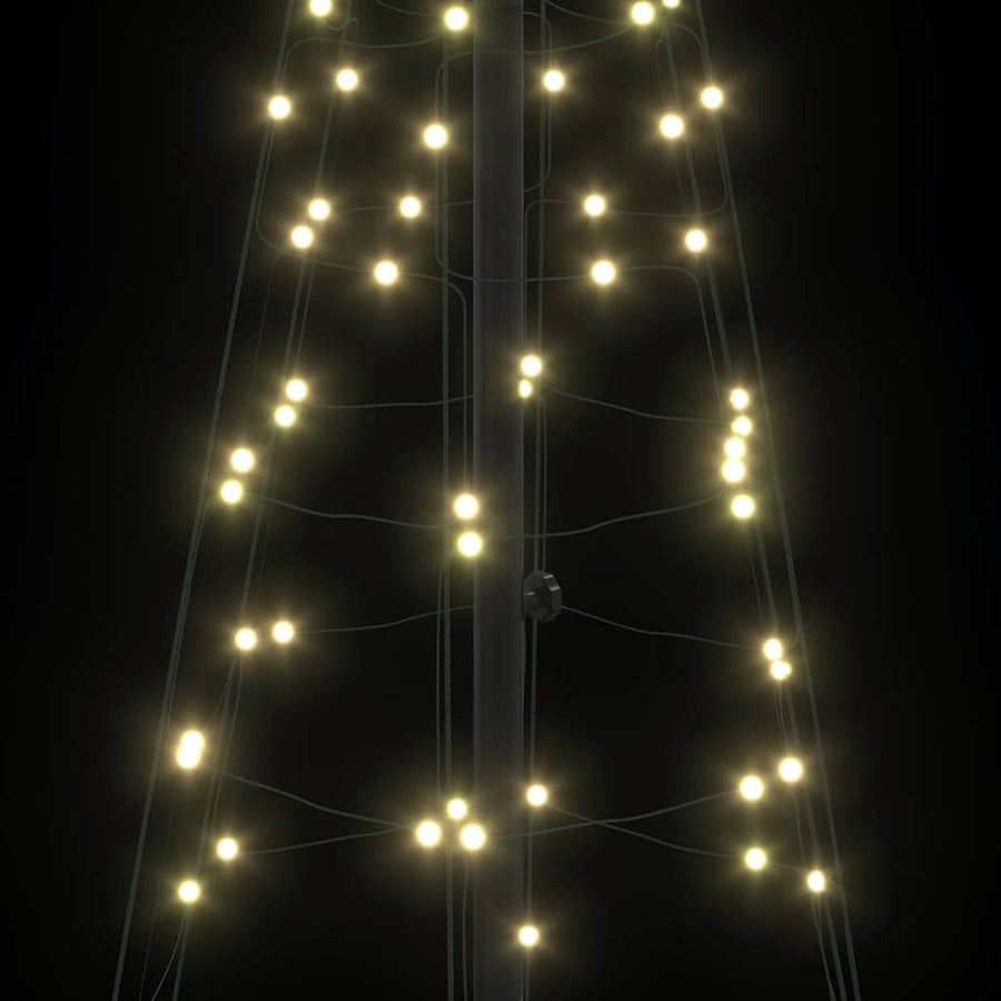 LED Kerstboom met 390 LED met grondpennen Warmwit 250 cm IJzer