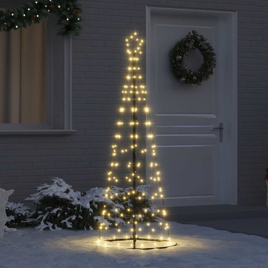 LED Kerstboom met 390 LED met grondpennen Warmwit 250 cm IJzer