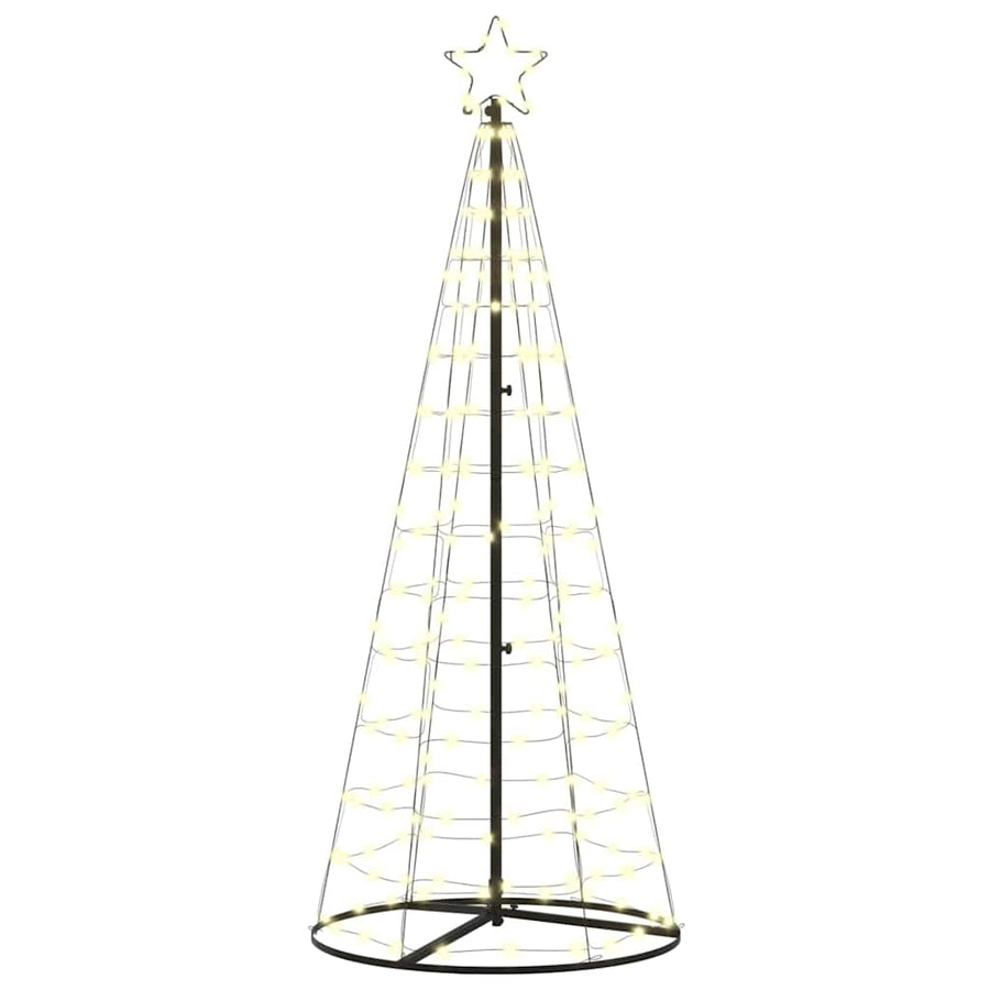 LED Kerstboom met 390 LED met grondpennen Warmwit 250 cm IJzer