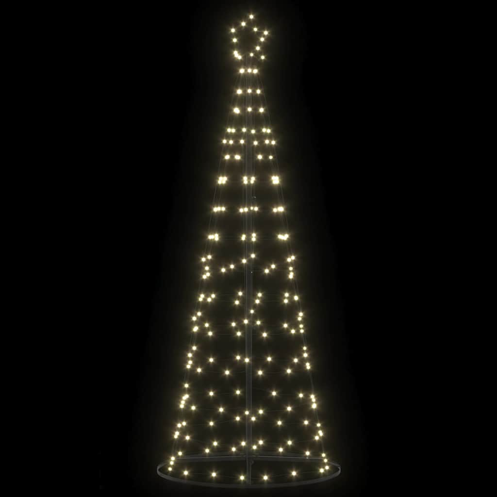 LED Kerstboom met 390 LED met grondpennen Warmwit 250 cm IJzer
