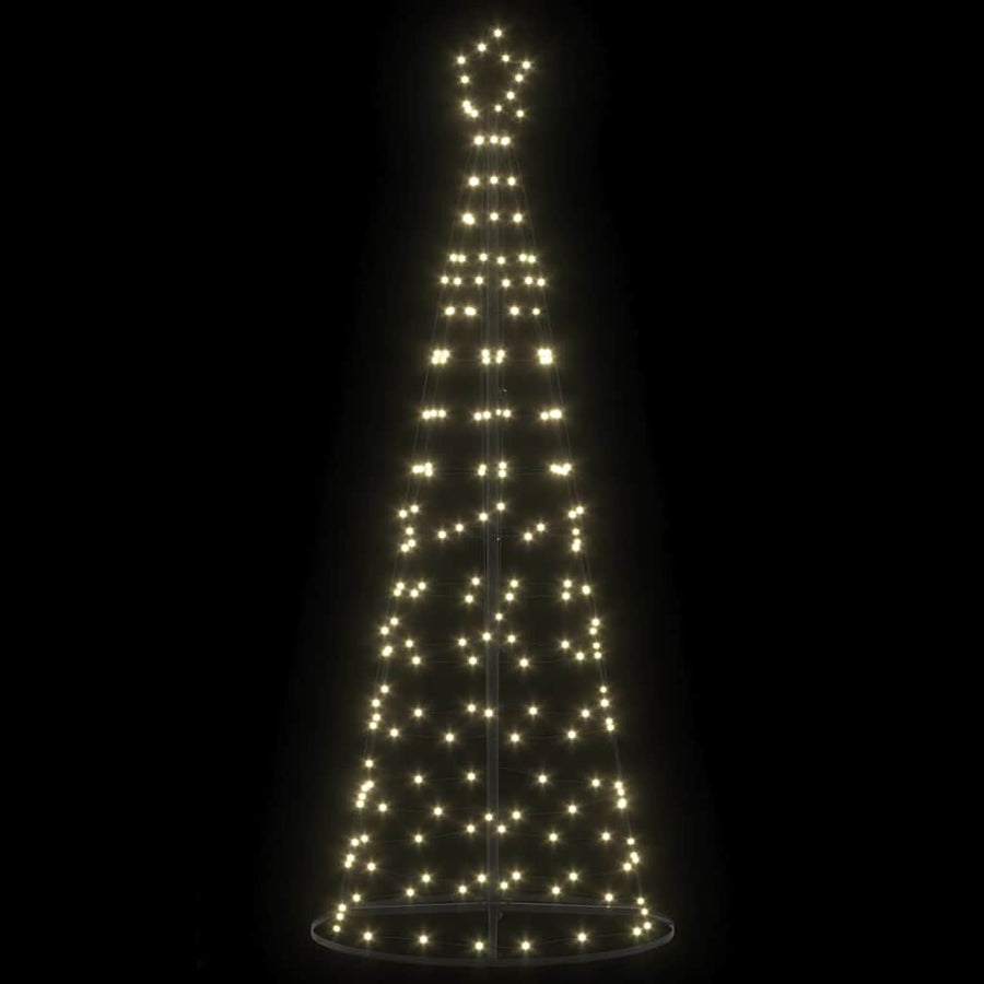 LED Kerstboom met 390 LED met grondpennen Warmwit 250 cm IJzer