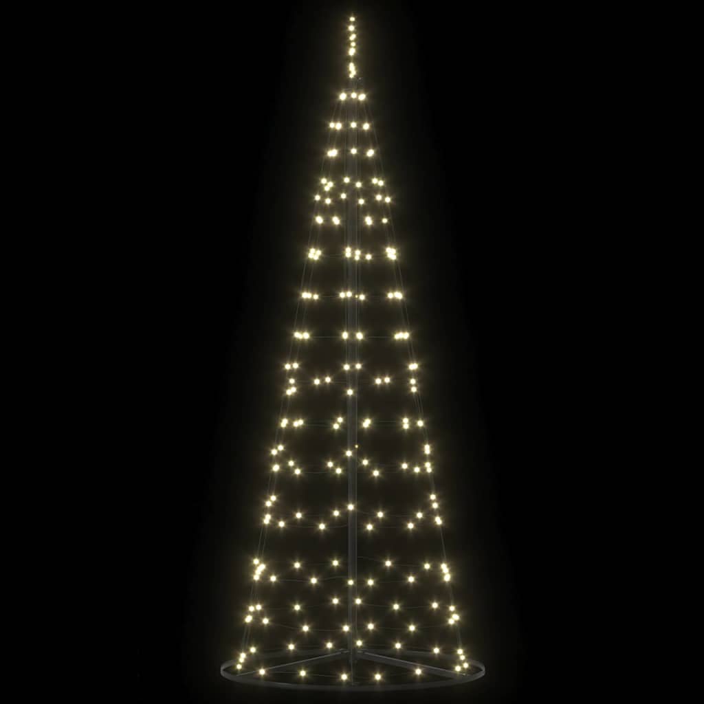 LED Kerstboom met 390 LED met grondpennen Warmwit 250 cm IJzer