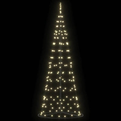 LED Kerstboom met 390 LED met grondpennen Warmwit 250 cm IJzer