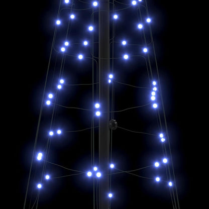 LED Kerstboom met 390 LED met grondpennen Blauw 250 cm IJzer