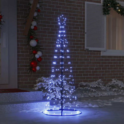LED Kerstboom met 390 LED met grondpennen Blauw 250 cm IJzer