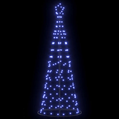 LED Kerstboom met 390 LED met grondpennen Blauw 250 cm IJzer