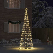LED Kerstboom 400 cm warmwit met grondpennen