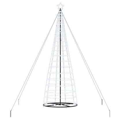 LED Kerstboom met 800 LED met grondpennen Koudwit 400 cm IJzer