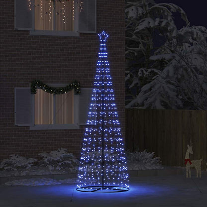LED Kerstboom EKENAS 400 cm 800 LED's Blauw Staal Blauw