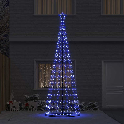 LED Kerstboom EKENAS 400 cm 800 LED's Blauw Staal Blauw