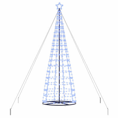 LED Kerstboom EKENAS 400 cm 800 LED's Blauw Staal Blauw