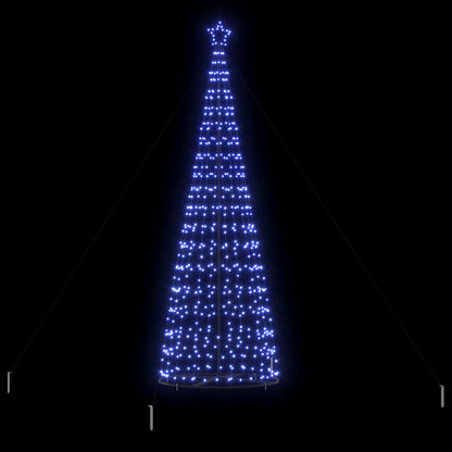LED Kerstboom EKENAS 400 cm 800 LED's Blauw Staal Blauw
