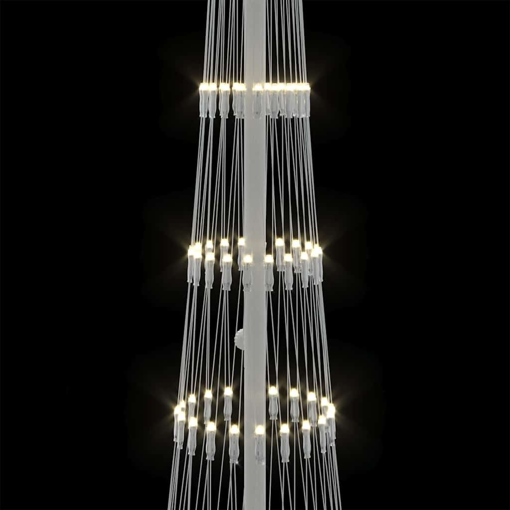 LED Kerstboom met 230 LED Warmwit 138.5 x 138.5 x 399 cm Metaal