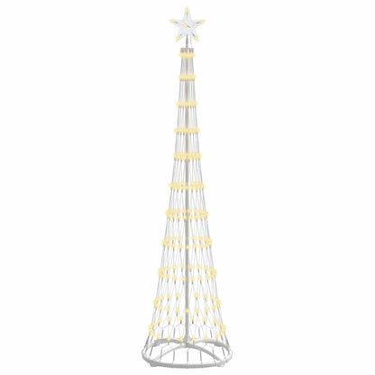 LED Kerstboom met 230 LED Warmwit 138.5 x 138.5 x 399 cm Metaal