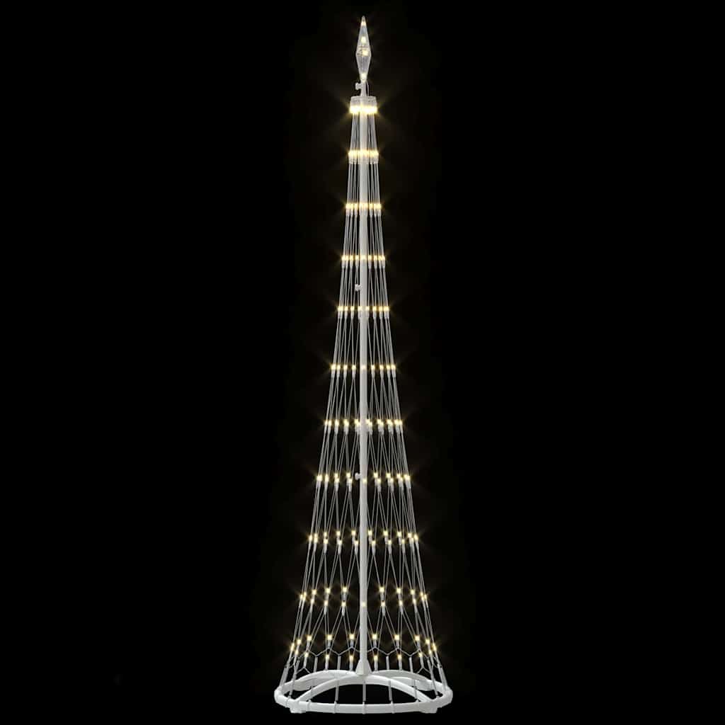 LED Kerstboom met 230 LED Warmwit 138.5 x 138.5 x 399 cm Metaal