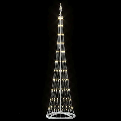 LED Kerstboom met 230 LED Warmwit 138.5 x 138.5 x 399 cm Metaal