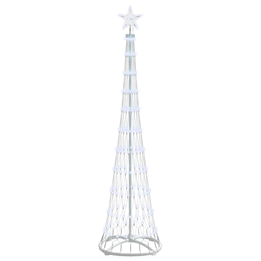 LED Kerstboom met 230 LED Koudwit 138.5 x 138.5 x 399 cm Metaal
