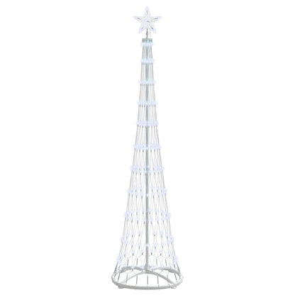LED Kerstboom met 230 LED Koudwit 138.5 x 138.5 x 399 cm Metaal