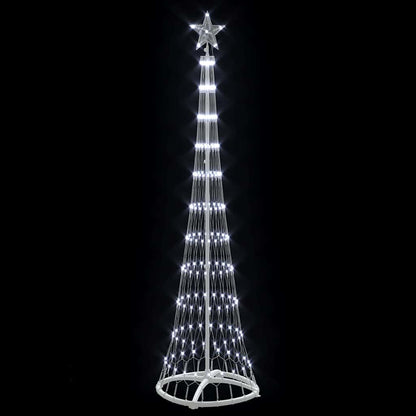 LED Kerstboom met 230 LED Koudwit 138.5 x 138.5 x 399 cm Metaal