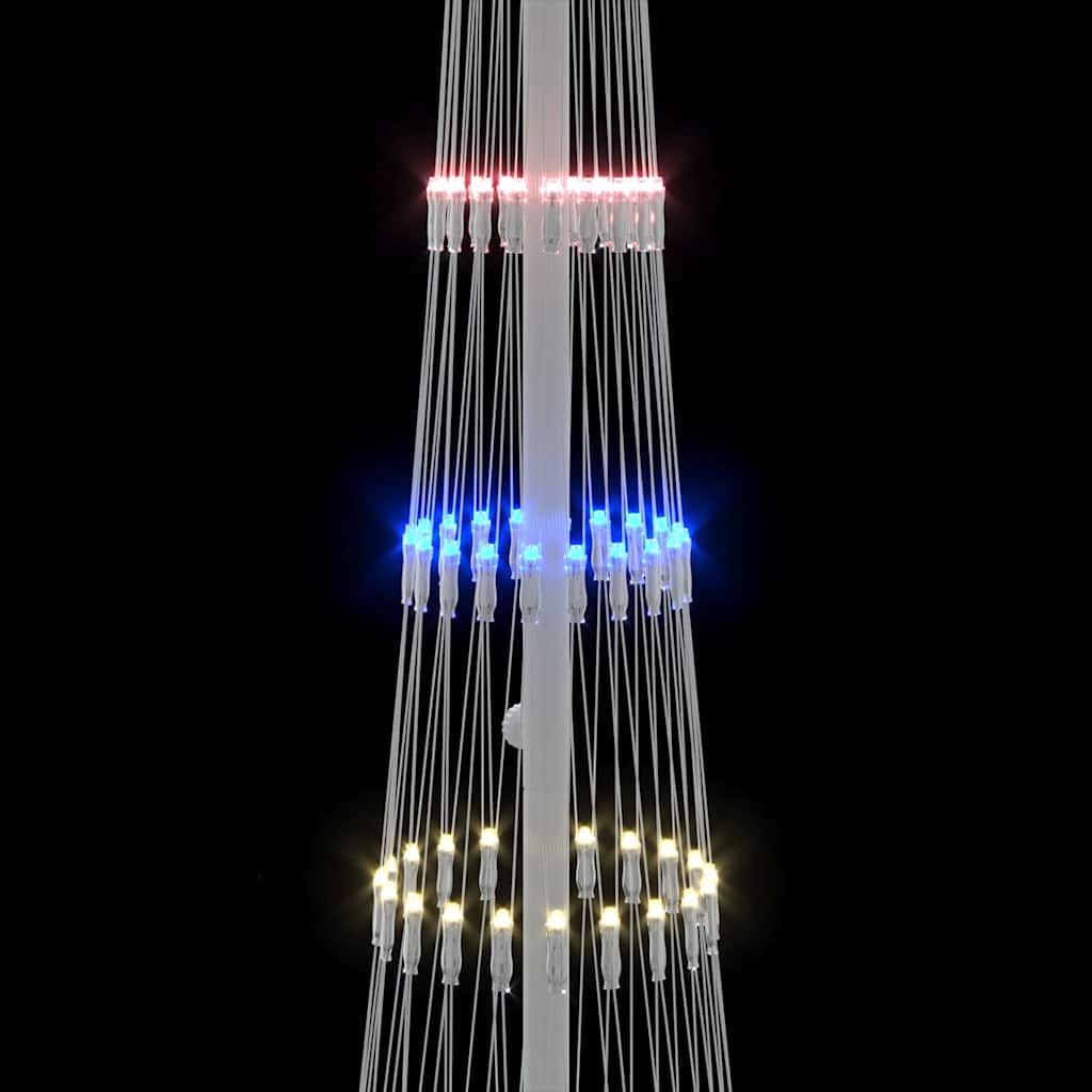LED Kerstboom Multikleur 138.5 x 138.5 x 399 cm Metaal
