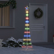 LED kerstboom 190 cm multikleur metaal