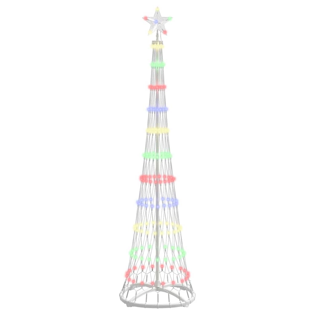 LED Kerstboom Multikleur 138.5 x 138.5 x 399 cm Metaal