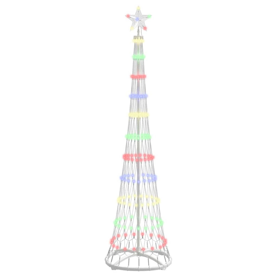 LED Kerstboom Multikleur 138.5 x 138.5 x 399 cm Metaal