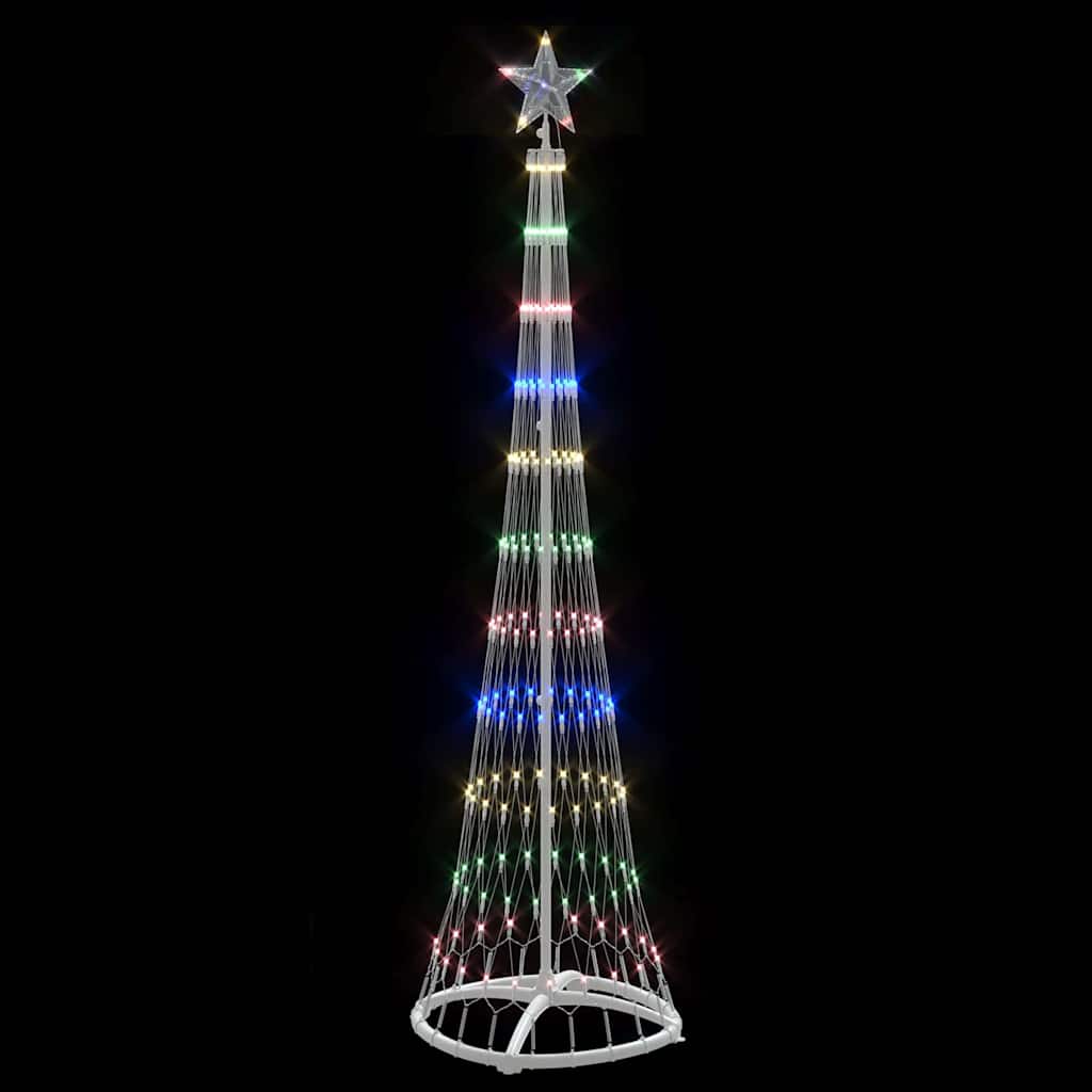 LED Kerstboom Multikleur 138.5 x 138.5 x 399 cm Metaal