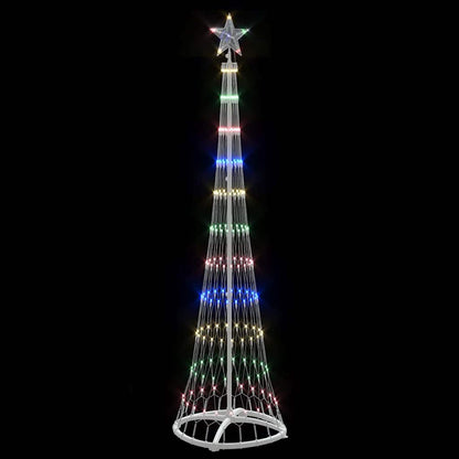 LED Kerstboom Multikleur 138.5 x 138.5 x 399 cm Metaal