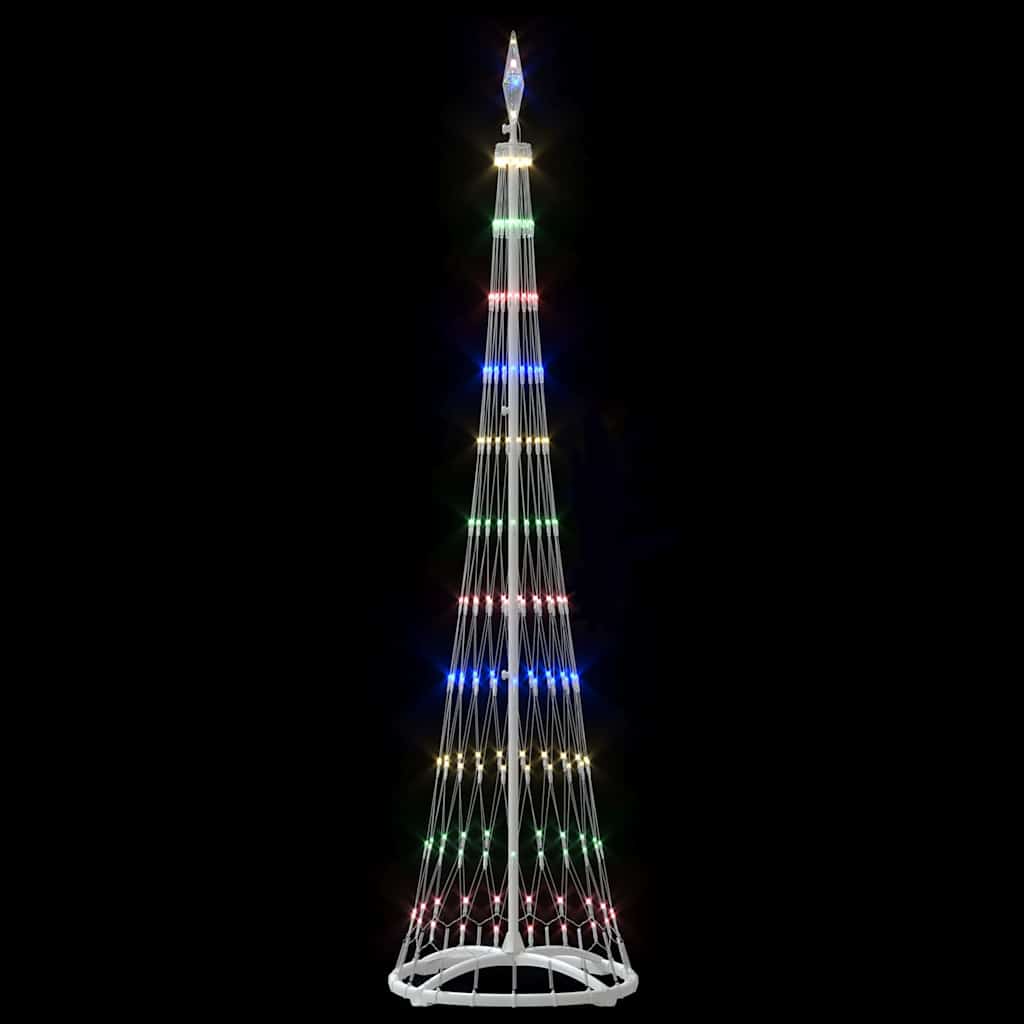 LED Kerstboom Multikleur 138.5 x 138.5 x 399 cm Metaal