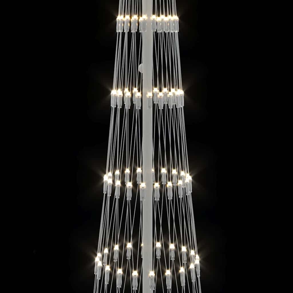 LED Kerstboom met 290 LED Warmwit 138.5 x 138.5 x 399 cm Metaal