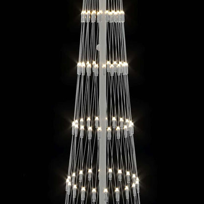 LED Kerstboom met 290 LED Warmwit 138.5 x 138.5 x 399 cm Metaal