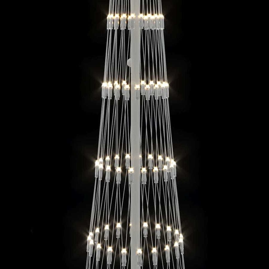 LED Kerstboom met 290 LED Warmwit 138.5 x 138.5 x 399 cm Metaal