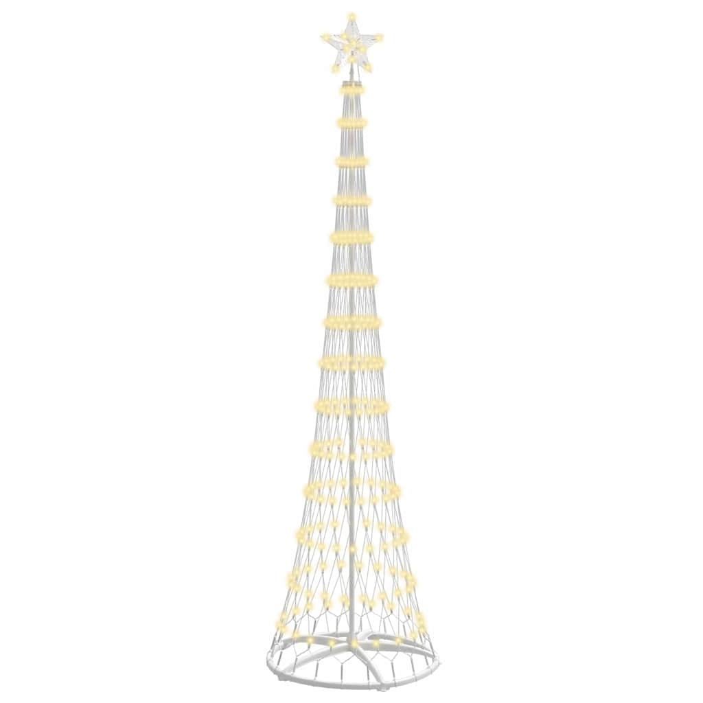 LED Kerstboom met 290 LED Warmwit 138.5 x 138.5 x 399 cm Metaal