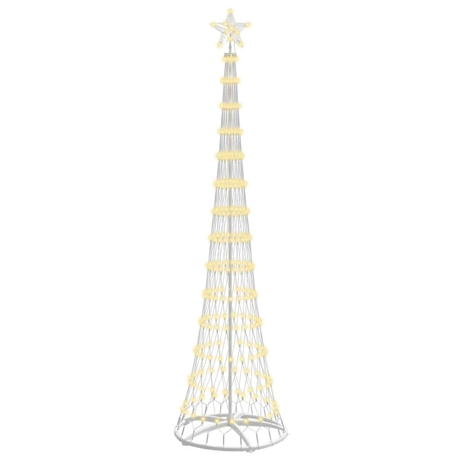 LED Kerstboom met 290 LED Warmwit 138.5 x 138.5 x 399 cm Metaal