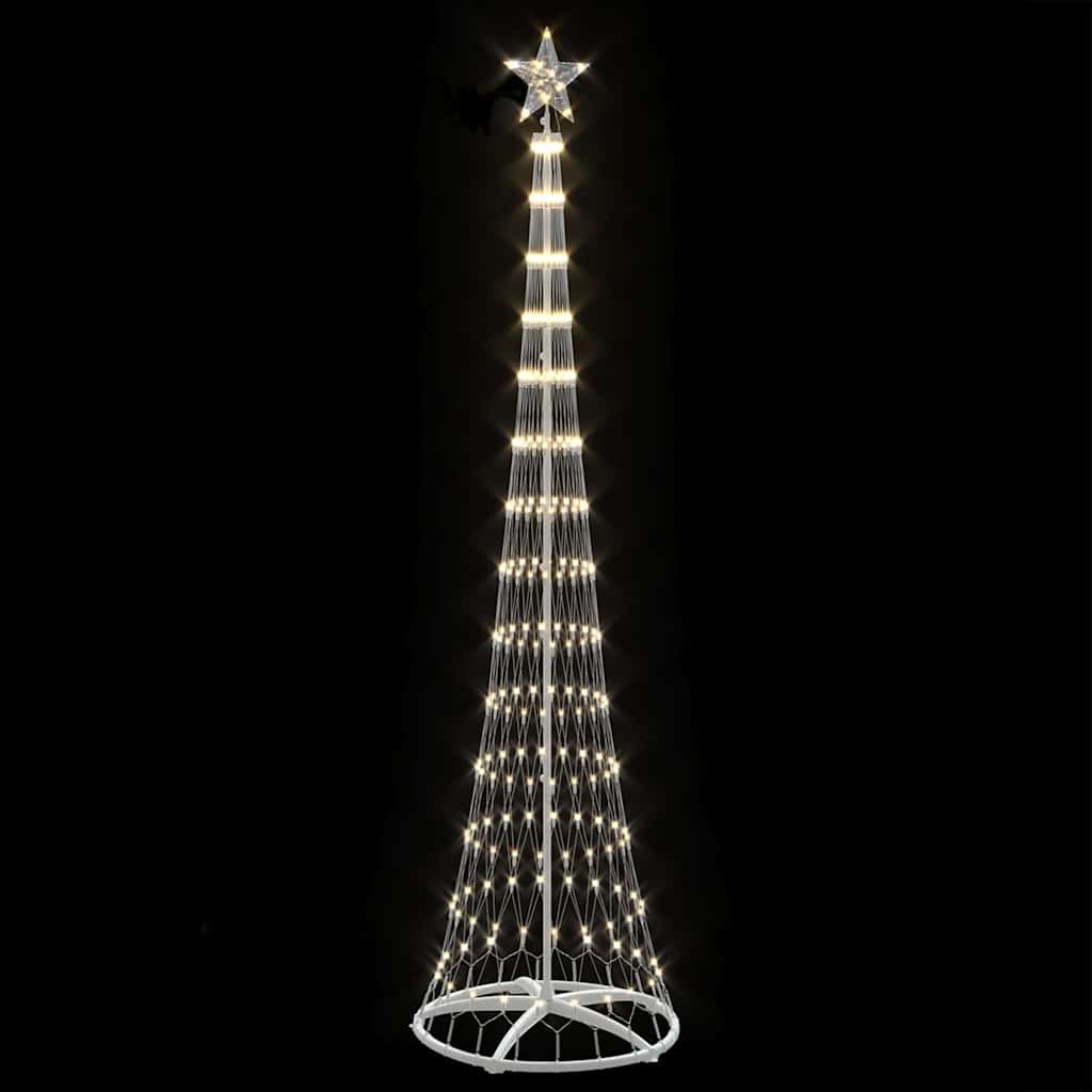 LED Kerstboom met 290 LED Warmwit 138.5 x 138.5 x 399 cm Metaal
