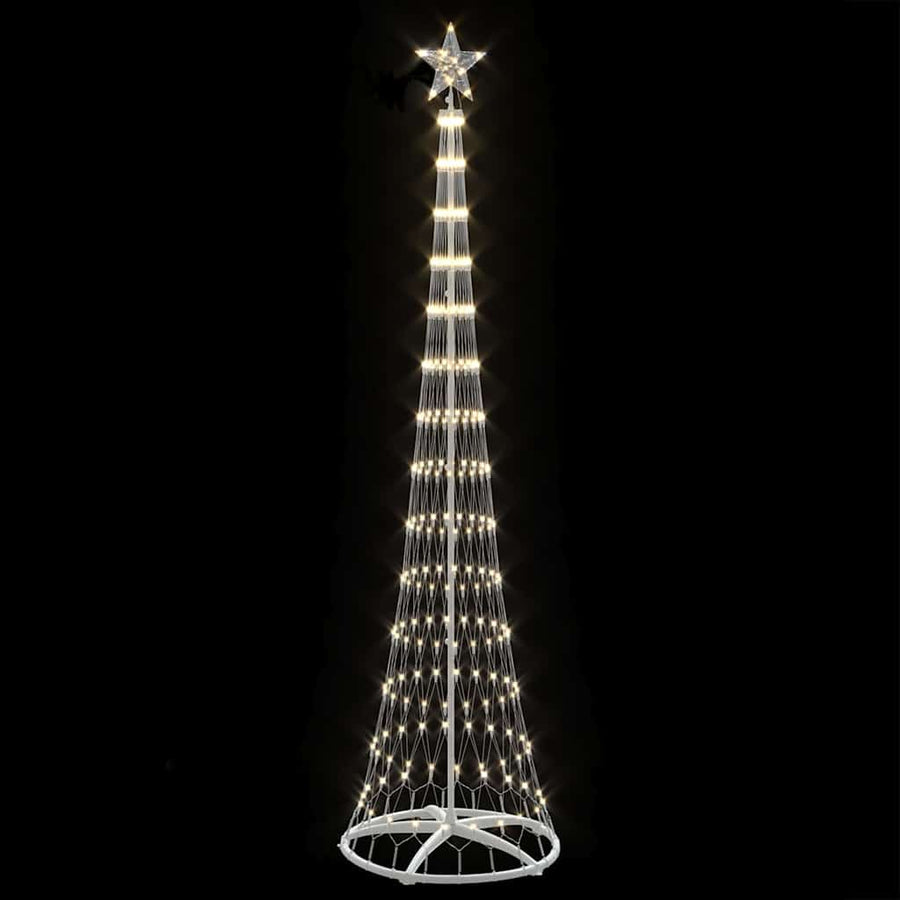 LED Kerstboom met 290 LED Warmwit 138.5 x 138.5 x 399 cm Metaal