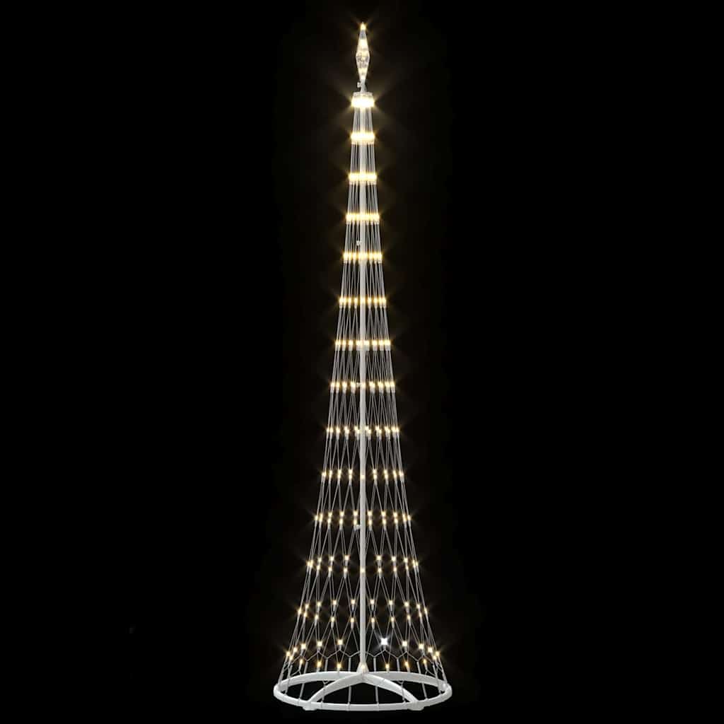 LED Kerstboom met 290 LED Warmwit 138.5 x 138.5 x 399 cm Metaal