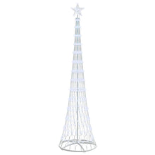 LED Kerstboom met 290 LED Koudwit 138.5 x 138.5 x 399 cm Metaal
