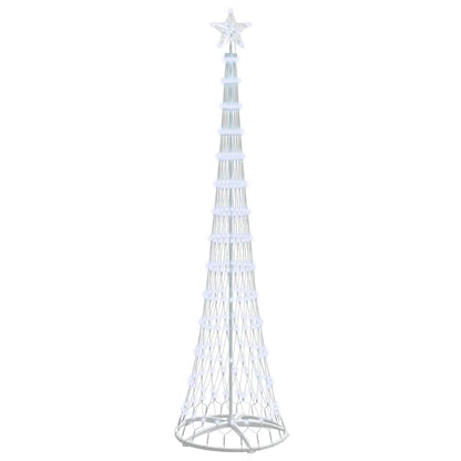 LED Kerstboom met 290 LED Koudwit 138.5 x 138.5 x 399 cm Metaal