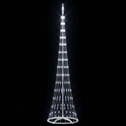 LED Kerstboom met 290 LED Koudwit 138.5 x 138.5 x 399 cm Metaal