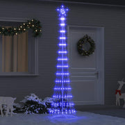 LED kerstboom blauw 250 cm metaal