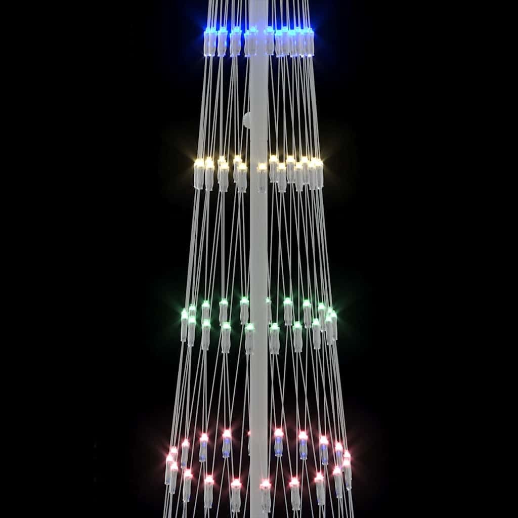 LED Kerstboom Multikleur 138.5 x 138.5 x 399 cm Metaal